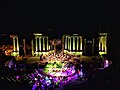 Théâtre de Dougga avant un concert de l'orchestre symphonique tunisien (40e édition).