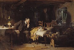 The Doctor by Sir Luke Fildes (1891) The Doctor Luke Fildes crop.jpg