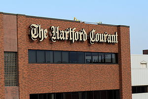 The Hartford Courant building in downtown Hart...