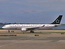 Turkish Airlines (Star Alliance livery) Airbus A330-223 TC-JNB operating for TAME.jpg