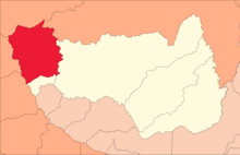 Location of Huacrachuco in the Marañón province