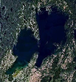Satellitbild över Vänern