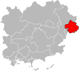 圣拉斐尔县在瓦尔省的位置