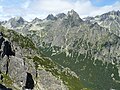 Velká Studená dolina. Javorové štíty, Ostrý štít, Široká věž, Ledový štít, Prostredný hrot