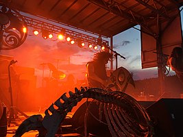 Wolves in the Throne Room performing live at Fire in the Mountains Festival 2019