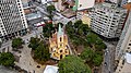 Aerial view of the church.