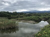 池の北西部からの風景