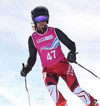 Abigail Vieira beim Super-G-Wettbewerb