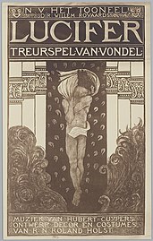 Lucifer de Joost van den Vondel (1910), affiche.