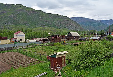 Акташ с порога гостевого дома