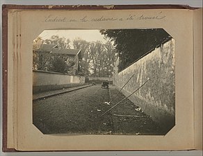 Une scène de crime en 1901. Cliché d'Alphonse Bertillon.