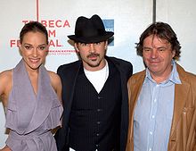 Jordan with Alicja Bachleda-Curus and Colin Farrell at the Ondine premiere, 2010 Tribeca Film Festival in New York Alicja Bachleda, Colin Farrell & Neil Jordan by David Shankbone.jpg