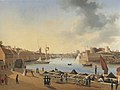 Vue du port de Brest prise du parc aux vivres (1821, Paris, Chambre de commerce et d'industrie).