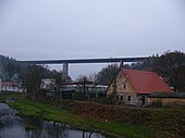 A cseh D1-esen található Vysočina híd Velké Meziříčínál