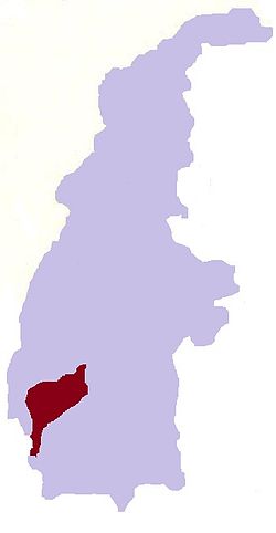 Township highlighted in the Sagaing Region
