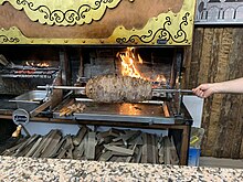 A restaurant in Ankara/Turkey that specializes in Cag Kebab (in Turkish "Cağ kebabı")