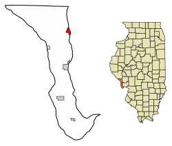 موقعیت کمپسویل، ایلینوی در نقشه