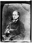 Charles Baudelaire 1855, Photo by Nadar. Baudelaire is associated with the Decadent movement. His book of poetry Les Fleurs du mal is acknowledged as a classic of French literature[10]