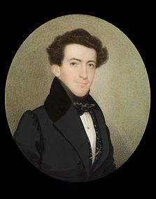 Portrait of John McPherson Pringle by Fraser, 1834, now in the Gibbes Museum of Art