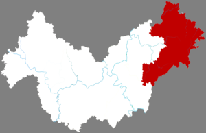 Цзиньсю-Яоский автономный уезд на карте