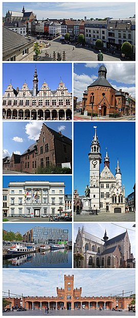 Collage of the city of Aalst