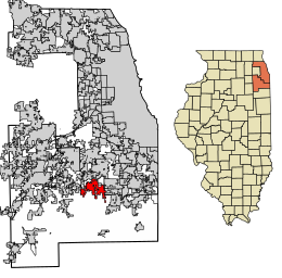 موقعیت فرانکفورت، ایلینوی در نقشه