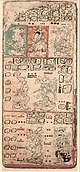 Page 9 of the Dresden Codex showing the classic Maya language