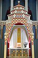 St Chrysole, Komen. Altar and ciborium