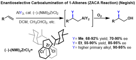 Enantioselektivní karboaluminace alkenů