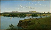 Ойген фон Герард, «Паррумбіт з протилежного боку озера», 1858