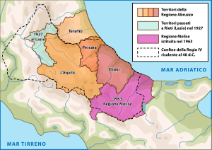 Абруцци-э-Молизе на карте