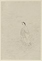 จือนฺหวี่ทรงพระดำเนินข้ามแม่น้ำสวรรค์ ภาพโดยGai Qi, ค.ศ. 1799