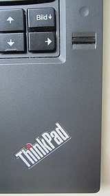 The fingerprint sensor of a Lenovo ThinkPad T440p, released in 2013 Fingerprint sensor ThinkPad T440p.jpg