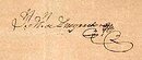 Firma di Juan Martín de Pueyrredón