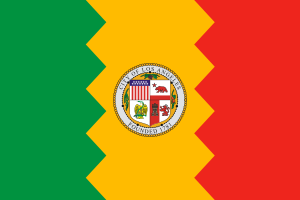 Flag of Los Angeles, California.