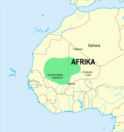 ガーナ王国の位置