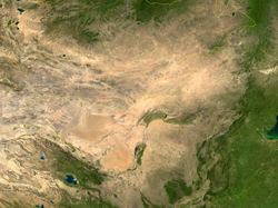 A Góbi sivatag műholdképen
