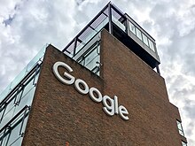 Google's Dublin Ireland office, headquarters of Google Ads for Europe Google Headquarters in Ireland Building Sign.jpg