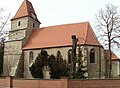 Dorfkirche Großlehna (Kirche (mit Ausstattung) und Kirchhof mit Einfriedungsmauer)