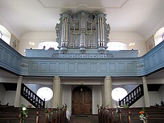 Tribune de l'orgue Johann-Georg Geib (1768).