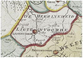 De heerlijkheid in 1741.