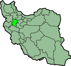 伊朗哈馬丹省行政区地图