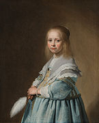 Johannes Cornelisz Verspronck, Dama in blu, 1641