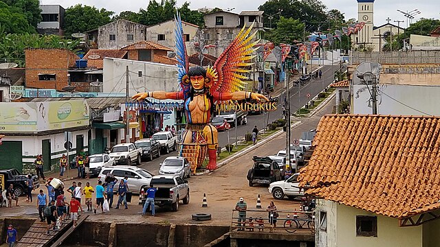 Juruti, vista a partir de um balsa, em 2018.