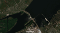 Kahovkas HES sagraušana (satelīta attēls)
