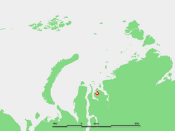 Localisation de la baie Iouratskaïa, sur la péninsule de Gydan.
