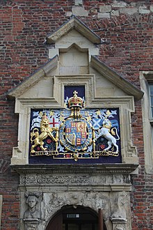 Coat of Arms above King's Manor. King's Manor York 3.jpg