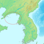 Localizzazione della Baia di Corea