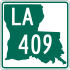 Louisiana Highway 409 signo