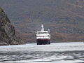 MS Vesterålen i Trollfjorden Foto:Kjetil Eggen